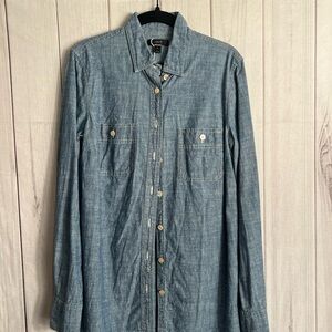 J. Crew Womens Classic Blue Denim Shirt